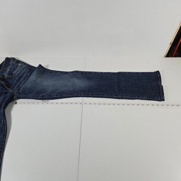 American Eagle Outfitters Kick Boot Jeans Dark Wash Mid Rise Women Sz 4 - Picture 4 of 10